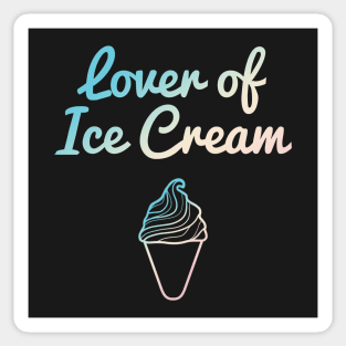 Lover of Ice Cream Pastel Sticker